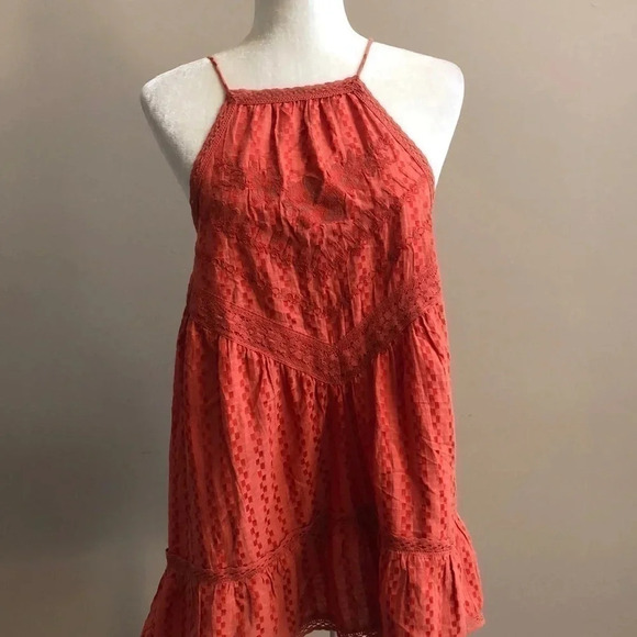 Free People Elisa paprika tunic top Small New with Tags - Picture 2 of 11